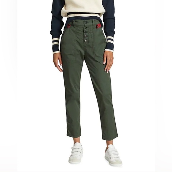VERONICA BEARD Army Arya Pant with Patch Pockets High rise Size 25 - Picture 1 of 4